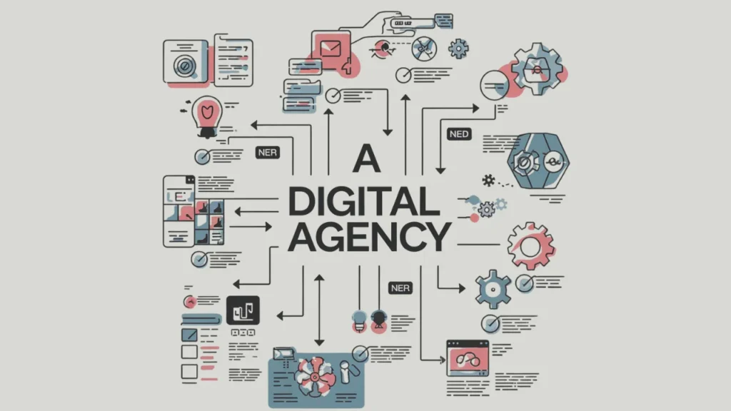 infographic of marketing strategy for a digital agency pdf